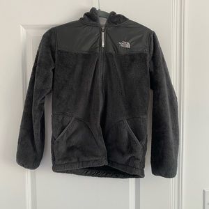 North Face black fleece jacket